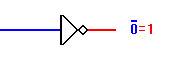 Inverter, or NOT gate